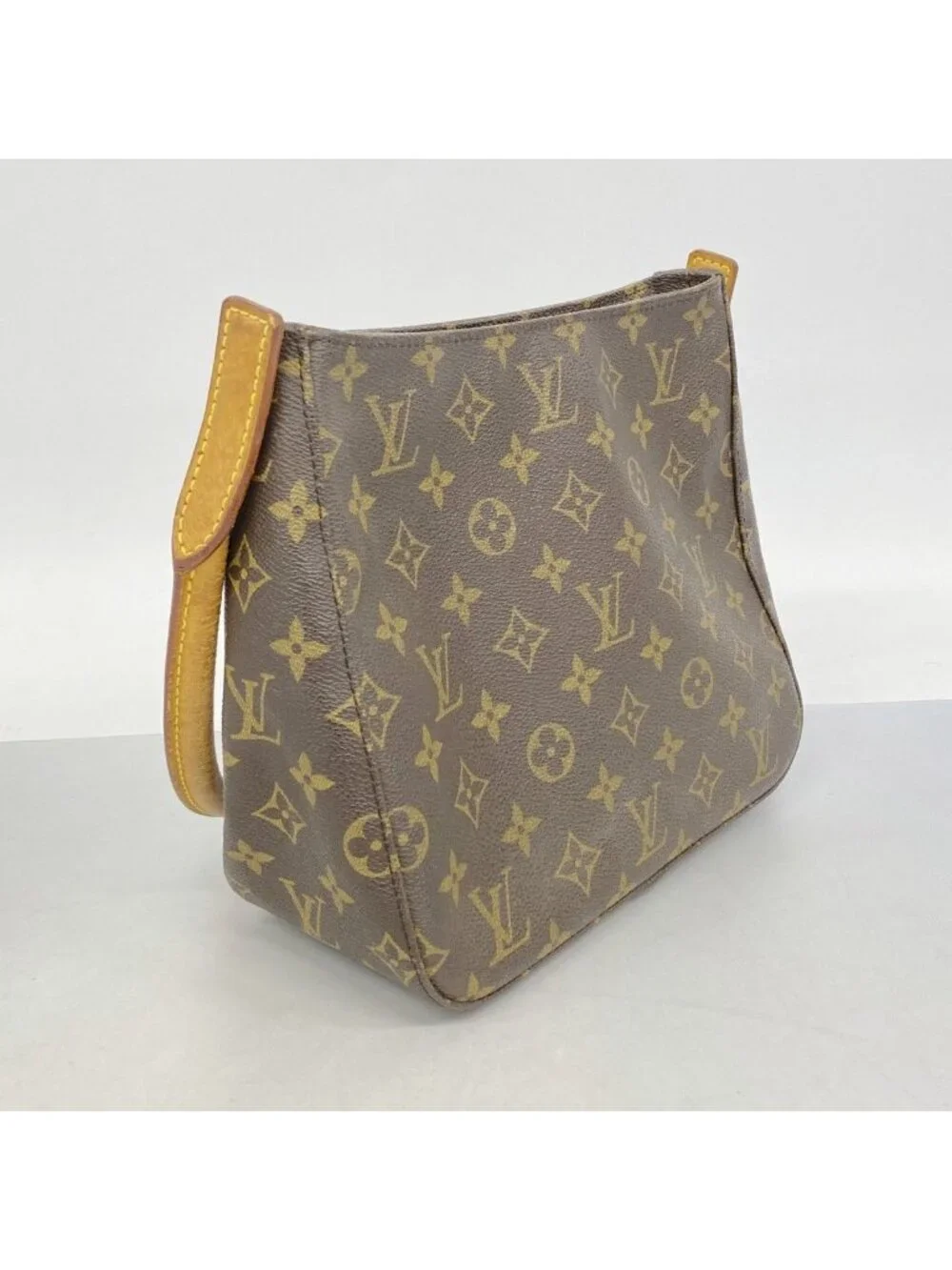 Louis Vuitton Shoulder Bag Monogram Looping MM Brown